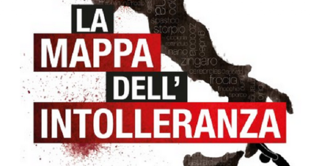 mappa intolleranza italia razzista misogina