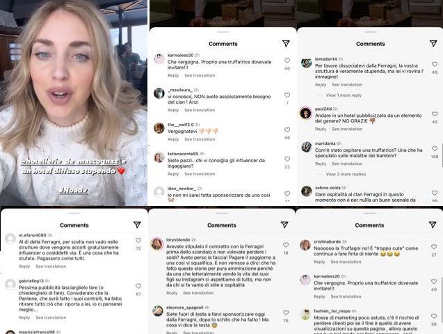 Chiara Ferragni sui social attira l'odio degli utenti