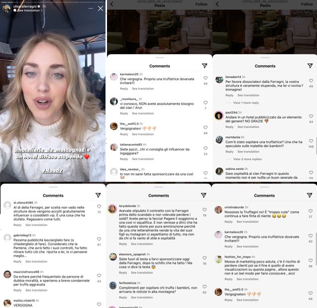 Chiara Ferragni sui social attira l'odio degli utenti