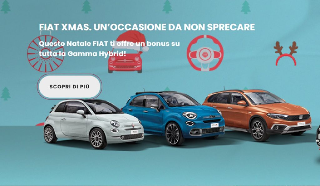 Babbo Natale c'è: arriva bonus Fiat fino a 4000 euro.