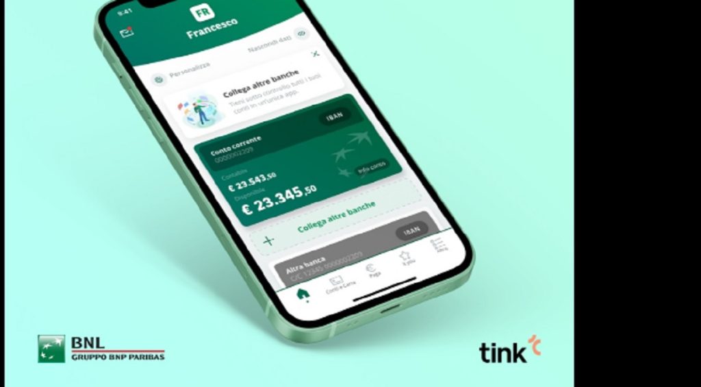 Bnl: ora i clienti potranno aggregare nell'app conti correnti di altre banche