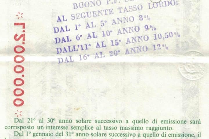 Buono fruttifero postale dedicato ai minori