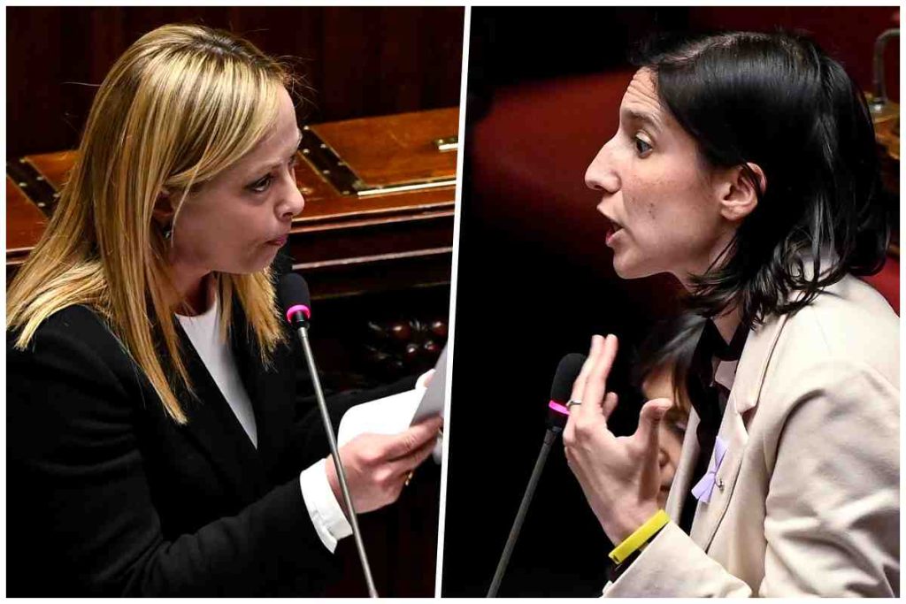 Meloni e Schlein divise dal salario minimo