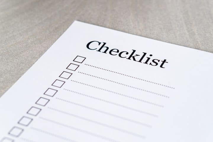 checklist 730